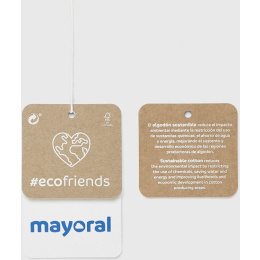 Mayoral Baby Σετ 2 Κολάν Βασικά Ecofriends Ασημί Σκούρο  (11-00702-010)