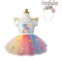 Φόρεμα Γενεθλίων Barbie Με Στέκα  (33703)