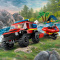 LEGO City Πυροσβεστικό Όχημα 4x4 Με Φουσκωτό Διάσωσης  (60412)