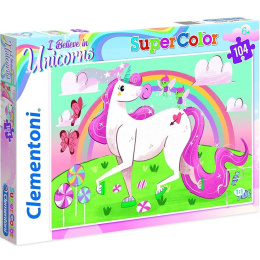 Clementoni Supercolor Παζλ 104 I Believe In Unicorns  (1210-27109)