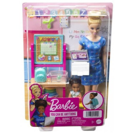 Mattel Barbie Σετ Επαγγελματα Με Παιδακια Και Ζωακια - Δασκάλα Ξανθιά  (HCN19)