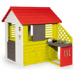 Smoby Σπίτι Nature Playhouse With Kitchen  (810713)