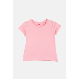 Joyce Σετ Παιδικά T-shirts Κοντομάνικα Flower Font Γαλάζιο-Ροζ  (2411501-4-2)