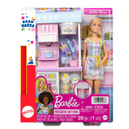 Λαμπάδα Barbie Εργαστήριο Παγωτού  (HCN46)