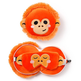 Puckator Relaxeazzz Plush Μαξιλάρι Ταξιδιού-Μάσκα Ματιών Orangutan  (CUSH316)