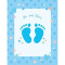 Ευχετήριο Καρτάκι Γέννησης Νεογέννητο Γιός Πατουσάκια  (Γ2013)