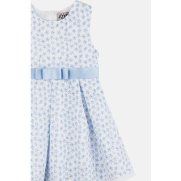 Joyce Mini Φόρεμα Λευκό με Μπλε Λουλούδια  (2441607-1)
