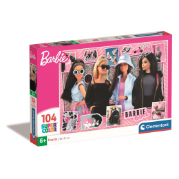Clementoni Παζλ 104 Super Color Barbie Girl Boss  (1210-25754)