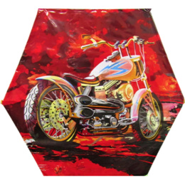 Χαρταετός Σούπερ 75εκ. Πλαστικός Με Χάρτινη Χρωματιστή Ουρά Harley  (75-11)