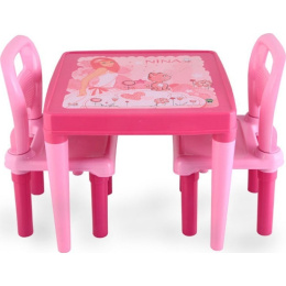 Pilsan Σετ Τραπεζάκι Με 2 Καρέκλες Violet Play Ροζ  (03-414)