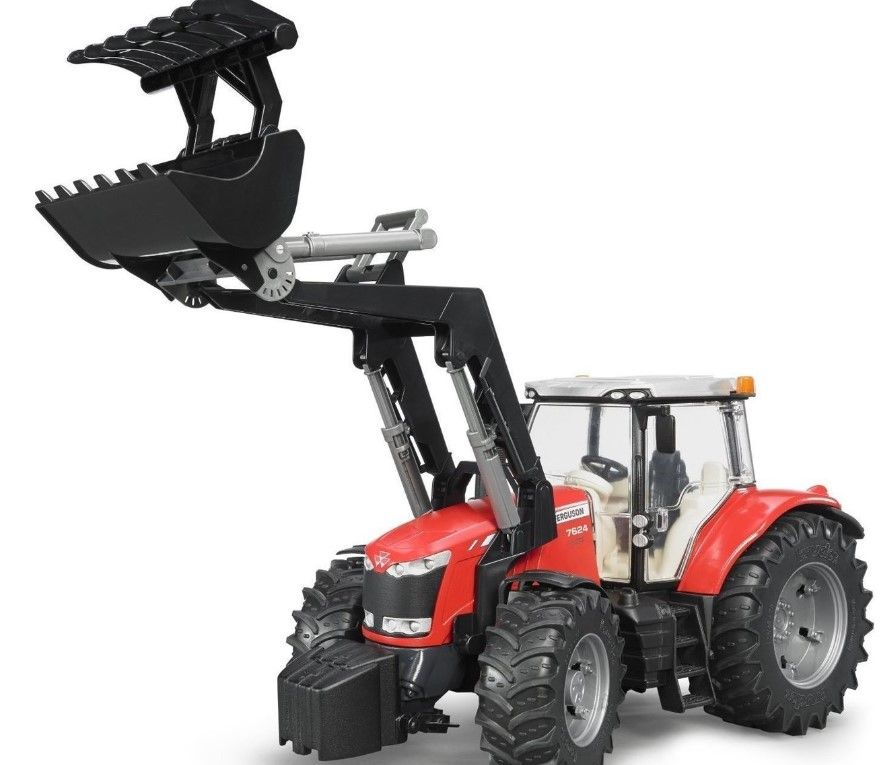 Bruder Τρακτερ Massey Ferguson 7600 Με Φορτωτή (BR003047) - Funny Bunny