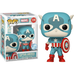 Funko Pop! Marvel: Captain America - Bobble-Head Figure #1319  (084437)